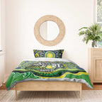 Custom Canberra Honouring First Nations Bedding Set NAIDOC 2026 Deadly 50 Years