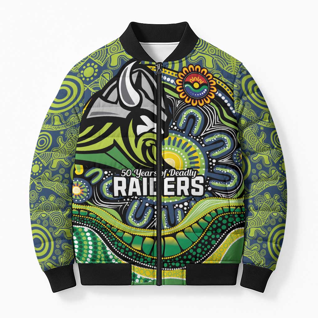 Custom Canberra Honouring First Nations Bomber Puffer Jacket NAIDOC 2026 Deadly 50 Years
