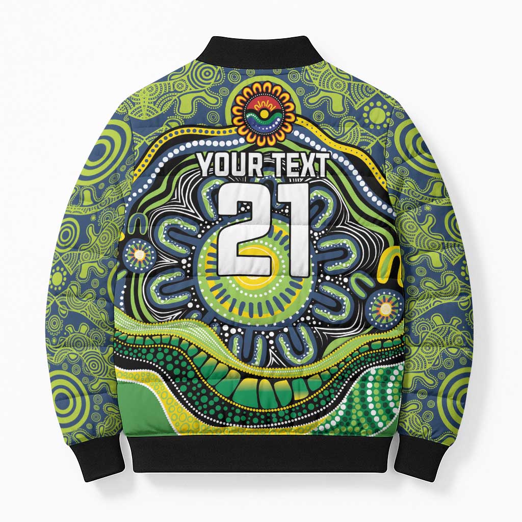 Custom Canberra Honouring First Nations Bomber Puffer Jacket NAIDOC 2026 Deadly 50 Years
