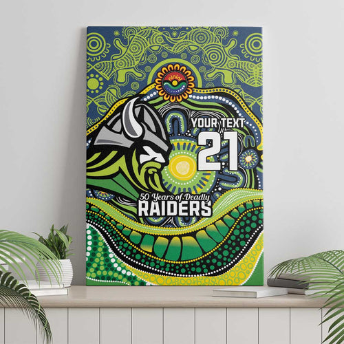 Custom Canberra Honouring First Nations Canvas Wall Art NAIDOC 2026 Deadly 50 Years