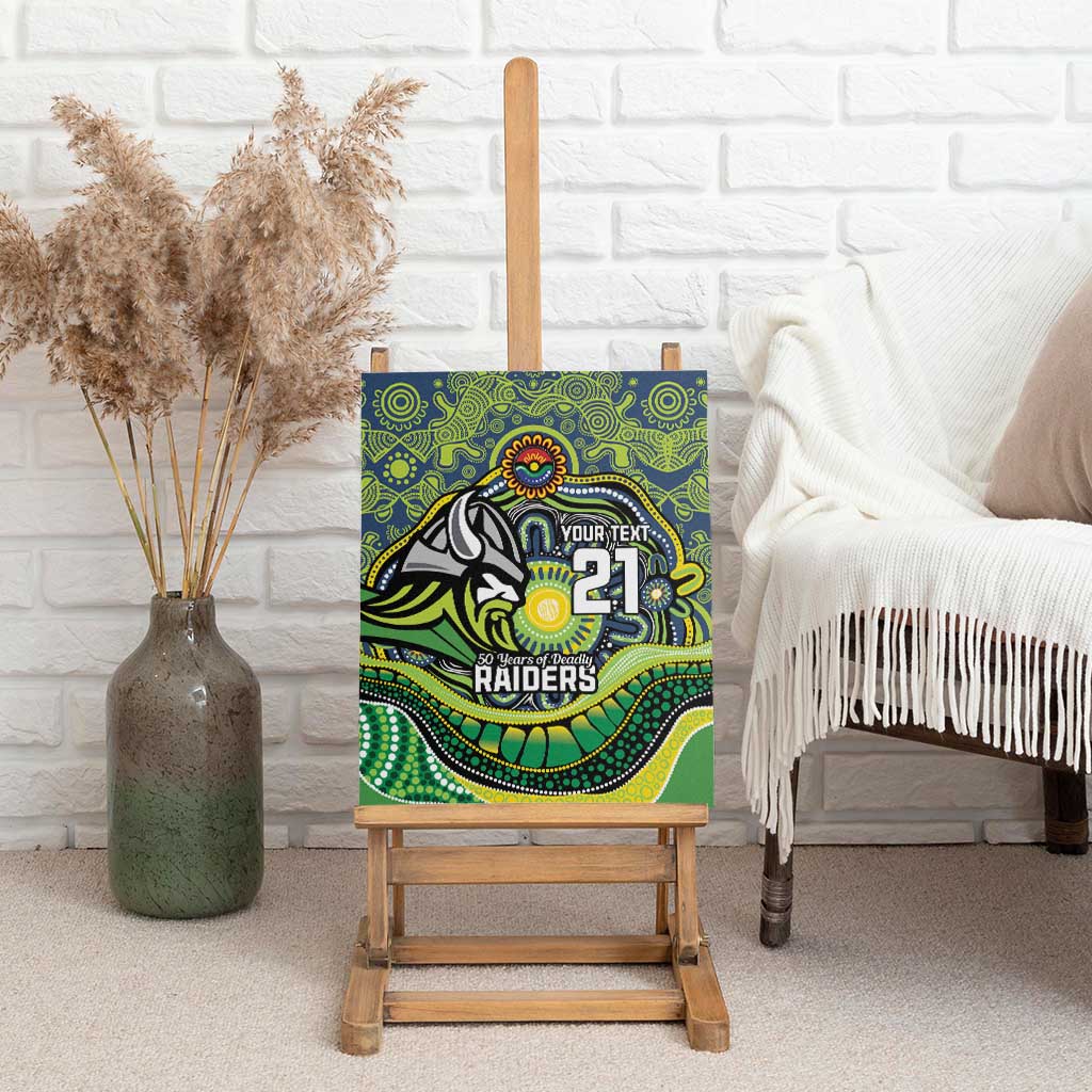 Custom Canberra Honouring First Nations Canvas Wall Art NAIDOC 2026 Deadly 50 Years