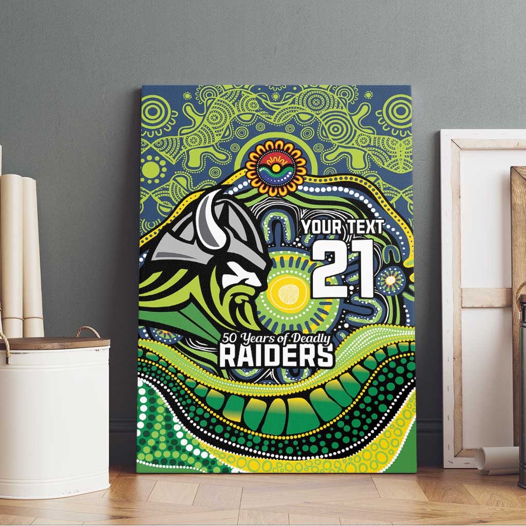 Custom Canberra Honouring First Nations Canvas Wall Art NAIDOC 2026 Deadly 50 Years