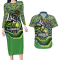 Custom Canberra Honouring First Nations Couples Matching Long Sleeve Bodycon Dress and Hawaiian Shirt NAIDOC 2026 Deadly 50 Years