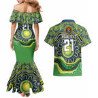 Custom Canberra Honouring First Nations Couples Matching Mermaid Dress and Hawaiian Shirt NAIDOC 2026 Deadly 50 Years