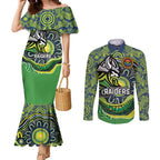 Custom Canberra Honouring First Nations Couples Matching Mermaid Dress and Long Sleeve Button Shirt NAIDOC 2026 Deadly 50 Years