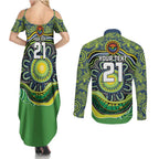 Custom Canberra Honouring First Nations Couples Matching Summer Maxi Dress and Long Sleeve Button Shirt NAIDOC 2026 Deadly 50 Years