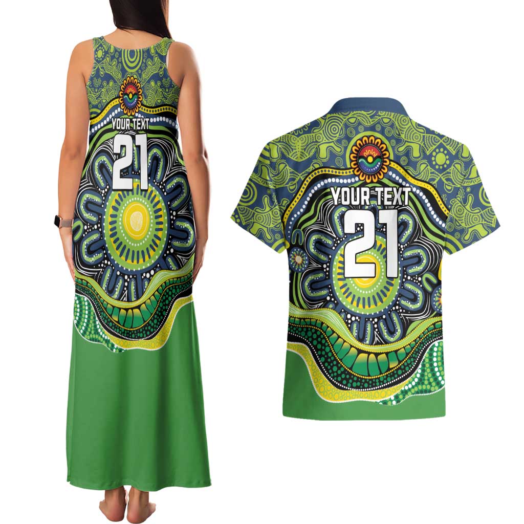 Custom Canberra Honouring First Nations Couples Matching Tank Maxi Dress and Hawaiian Shirt NAIDOC 2026 Deadly 50 Years