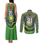 Custom Canberra Honouring First Nations Couples Matching Tank Maxi Dress and Long Sleeve Button Shirt NAIDOC 2026 Deadly 50 Years