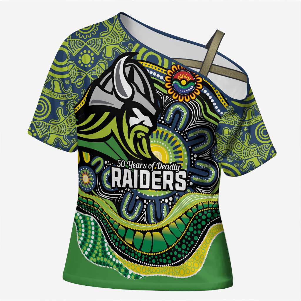 Custom Canberra Honouring First Nations Cross Shoulder Shirt NAIDOC 2026 Deadly 50 Years