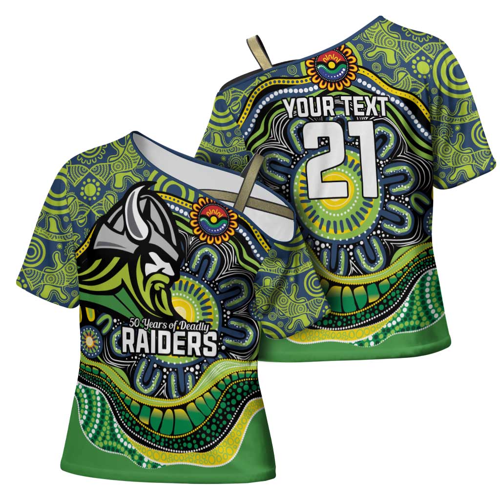 Custom Canberra Honouring First Nations Cross Shoulder Shirt NAIDOC 2026 Deadly 50 Years