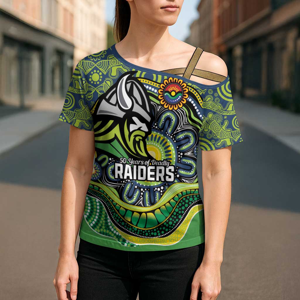 Custom Canberra Honouring First Nations Cross Shoulder Shirt NAIDOC 2026 Deadly 50 Years