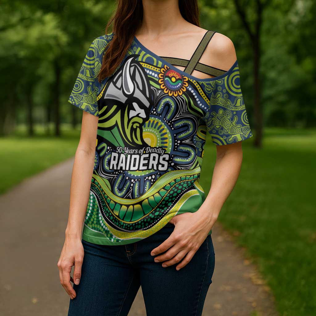 Custom Canberra Honouring First Nations Cross Shoulder Shirt NAIDOC 2026 Deadly 50 Years
