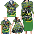 Custom Canberra Honouring First Nations Family Matching Long Sleeve Bodycon Dress and Hawaiian Shirt NAIDOC 2026 Deadly 50 Years