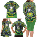 Custom Canberra Honouring First Nations Family Matching Long Sleeve Bodycon Dress and Hawaiian Shirt NAIDOC 2026 Deadly 50 Years