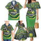 Custom Canberra Honouring First Nations Family Matching Mermaid Dress and Hawaiian Shirt NAIDOC 2026 Deadly 50 Years