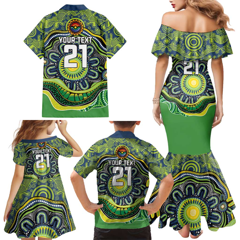 Custom Canberra Honouring First Nations Family Matching Mermaid Dress and Hawaiian Shirt NAIDOC 2026 Deadly 50 Years