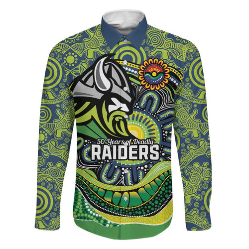 Custom Canberra Honouring First Nations Family Matching Off The Shoulder Long Sleeve Dress and Hawaiian Shirt NAIDOC 2026 Deadly 50 Years