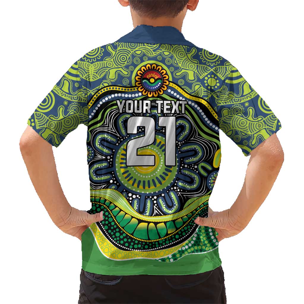 Custom Canberra Honouring First Nations Family Matching Short Sleeve Bodycon Dress and Hawaiian Shirt NAIDOC 2026 Deadly 50 Years