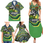 Custom Canberra Honouring First Nations Family Matching Summer Maxi Dress and Hawaiian Shirt NAIDOC 2026 Deadly 50 Years