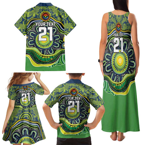 Custom Canberra Honouring First Nations Family Matching Tank Maxi Dress and Hawaiian Shirt NAIDOC 2026 Deadly 50 Years