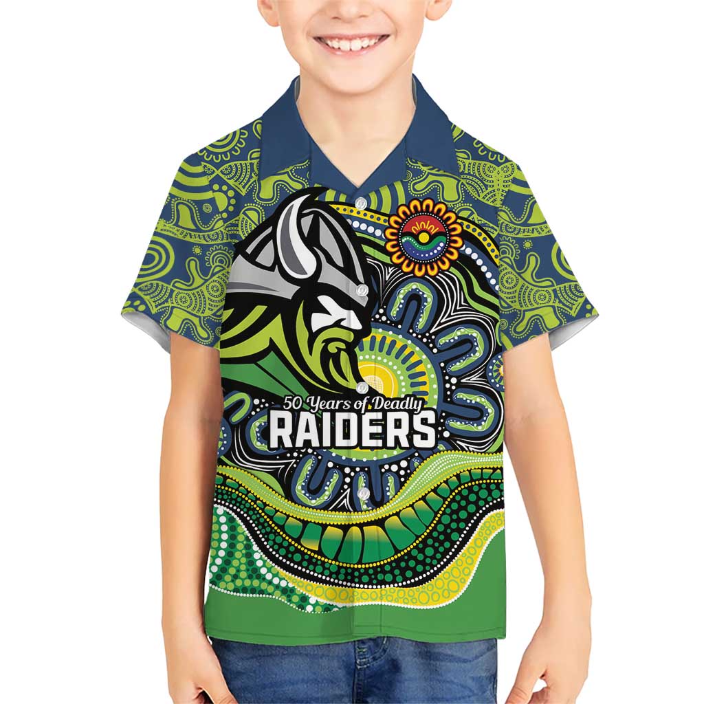 Custom Canberra Honouring First Nations Kid Hawaiian Shirt NAIDOC 2026 Deadly 50 Years