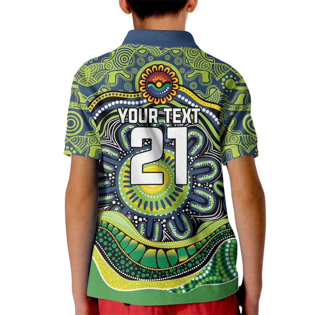 Custom Canberra Honouring First Nations Kid Polo Shirt NAIDOC 2026 Deadly 50 Years
