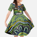 Custom Canberra Honouring First Nations Kid Short Sleeve Dress NAIDOC 2026 Deadly 50 Years