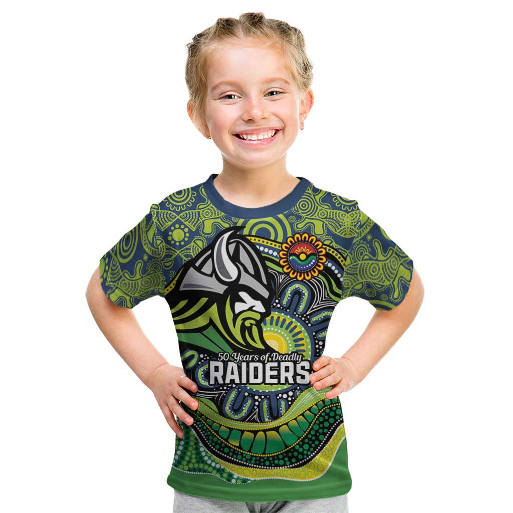 Custom Canberra Honouring First Nations Kid T Shirt NAIDOC 2026 Deadly 50 Years