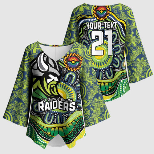 Custom Canberra Honouring First Nations Kimono Sleeve Blouse NAIDOC 2026 Deadly 50 Years