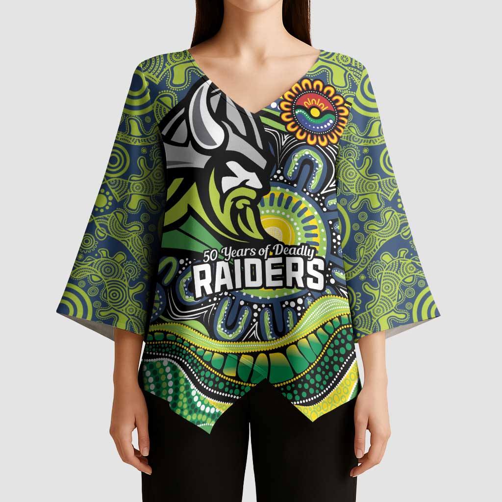 Custom Canberra Honouring First Nations Kimono Sleeve Blouse NAIDOC 2026 Deadly 50 Years