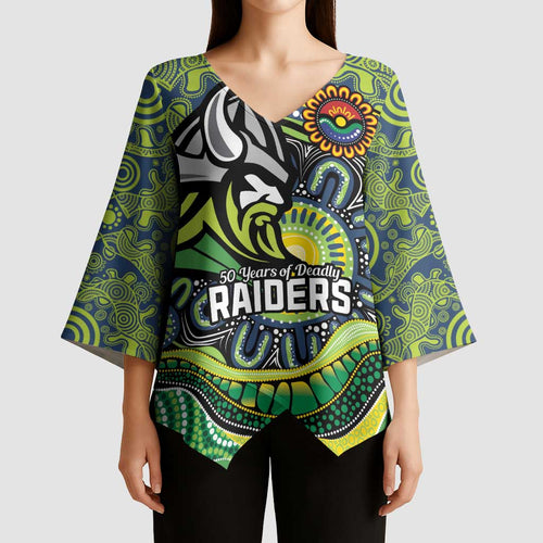 Custom Canberra Honouring First Nations Kimono Sleeve Blouse NAIDOC 2026 Deadly 50 Years