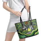 Custom Canberra Honouring First Nations Leather Tote Bag NAIDOC 2026 Deadly 50 Years
