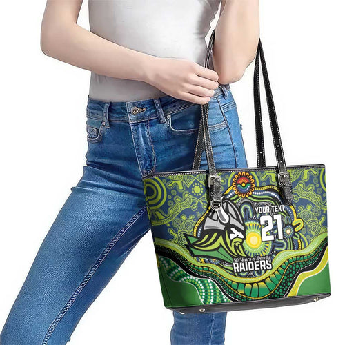 Custom Canberra Honouring First Nations Leather Tote Bag NAIDOC 2026 Deadly 50 Years