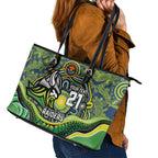 Custom Canberra Honouring First Nations Leather Tote Bag NAIDOC 2026 Deadly 50 Years