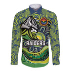 Custom Canberra Honouring First Nations Long Sleeve Button Shirt NAIDOC 2026 Deadly 50 Years