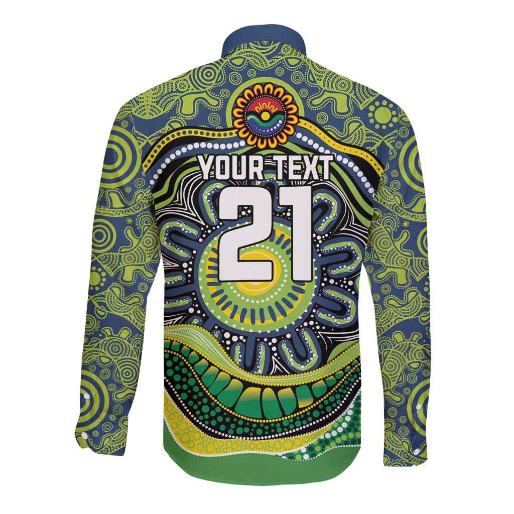 Custom Canberra Honouring First Nations Long Sleeve Button Shirt NAIDOC 2026 Deadly 50 Years