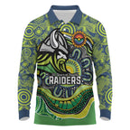 Custom Canberra Honouring First Nations Long Sleeve Polo Shirt NAIDOC 2026 Deadly 50 Years