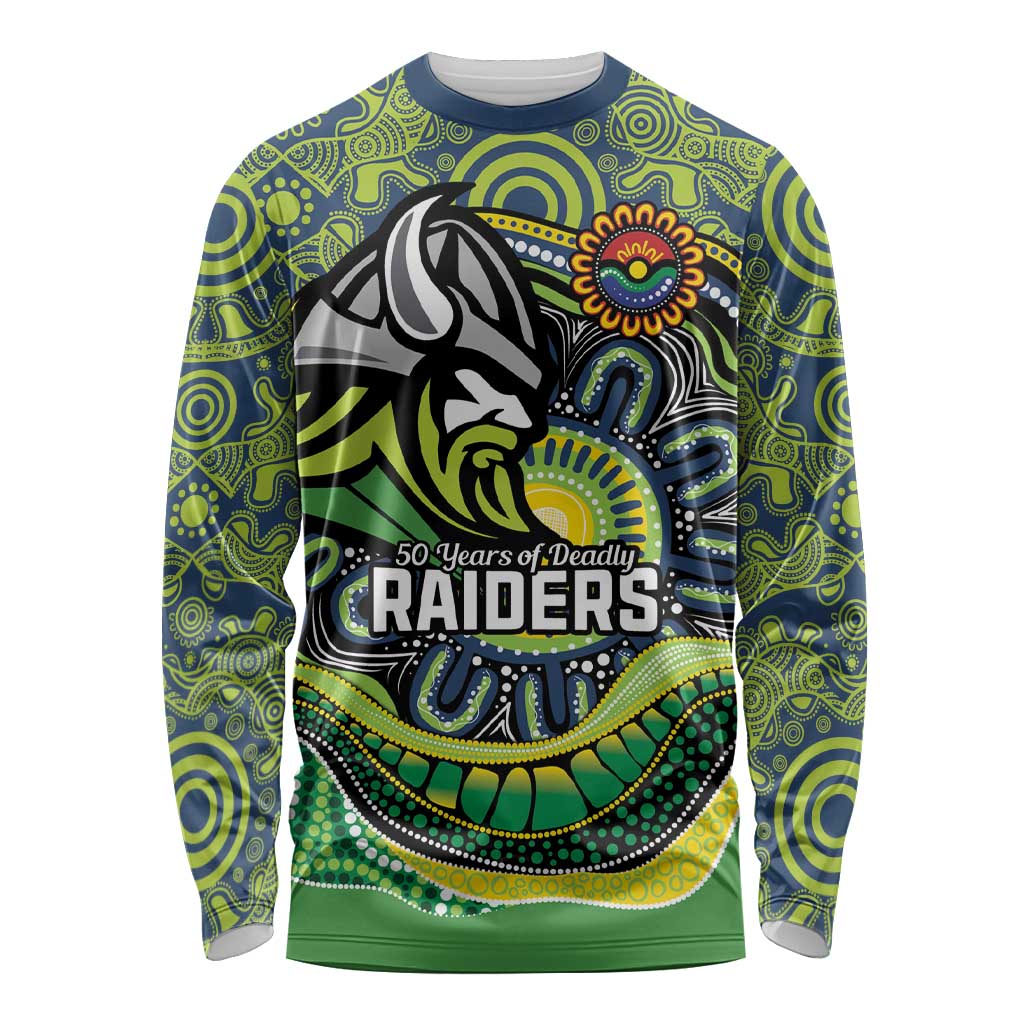 Custom Canberra Honouring First Nations Long Sleeve Shirt NAIDOC 2026 Deadly 50 Years