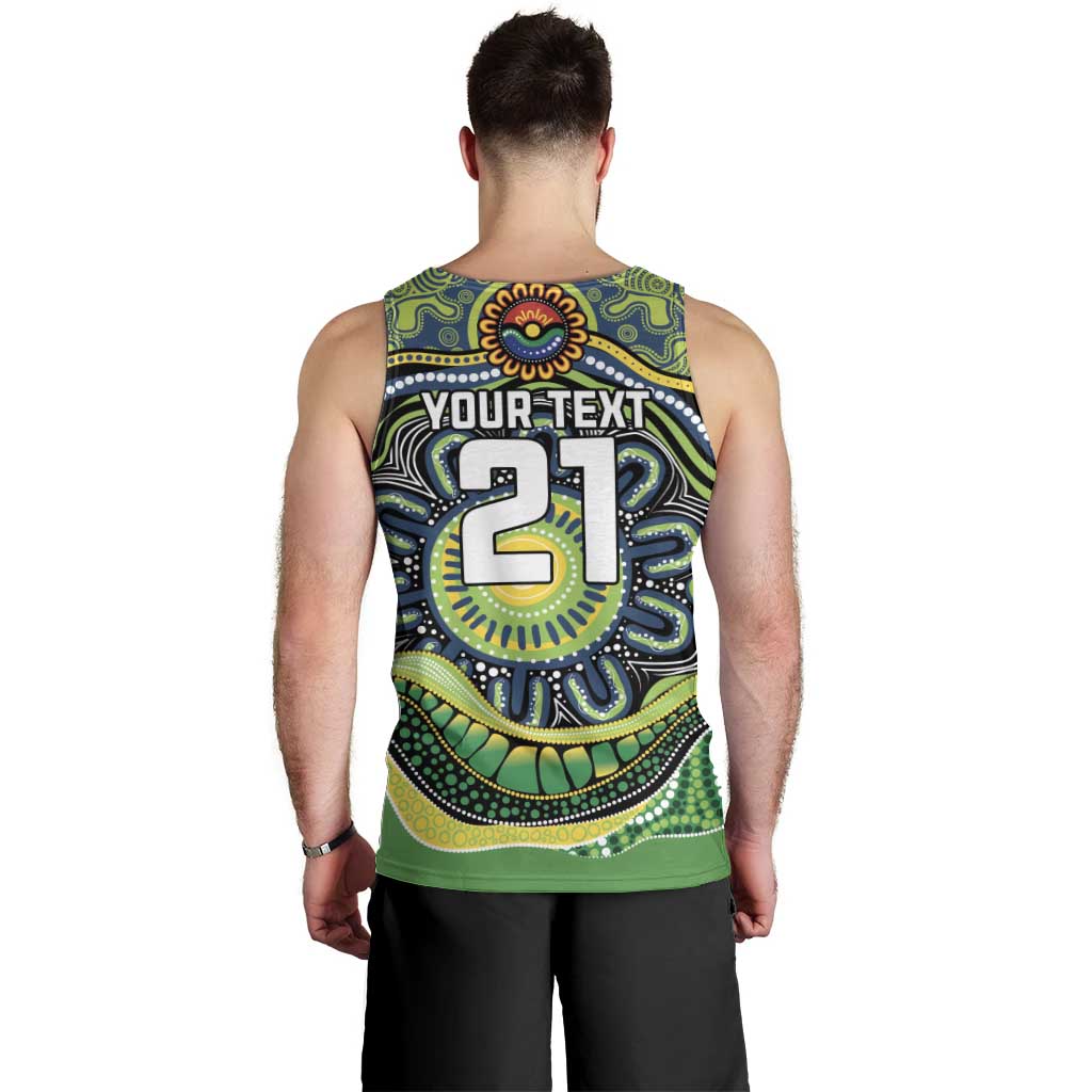 Custom Canberra Honouring First Nations Men Tank Top NAIDOC 2026 Deadly 50 Years