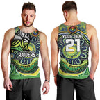 Custom Canberra Honouring First Nations Men Tank Top NAIDOC 2026 Deadly 50 Years