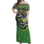 Custom Canberra Honouring First Nations Off Shoulder Maxi Dress NAIDOC 2026 Deadly 50 Years