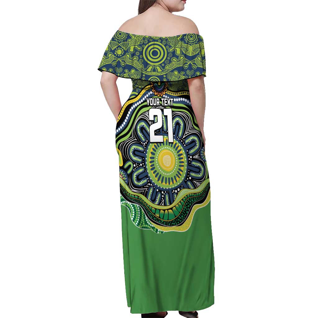 Custom Canberra Honouring First Nations Off Shoulder Maxi Dress NAIDOC 2026 Deadly 50 Years