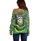 Custom Canberra Honouring First Nations Off Shoulder Sweater NAIDOC 2026 Deadly 50 Years