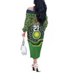 Custom Canberra Honouring First Nations Off The Shoulder Long Sleeve Dress NAIDOC 2026 Deadly 50 Years