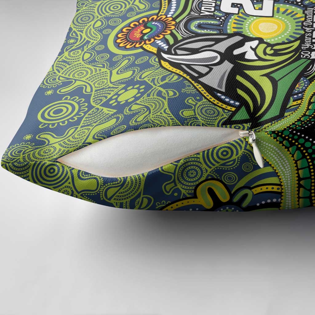 Custom Canberra Honouring First Nations Pillow Cover NAIDOC 2026 Deadly 50 Years