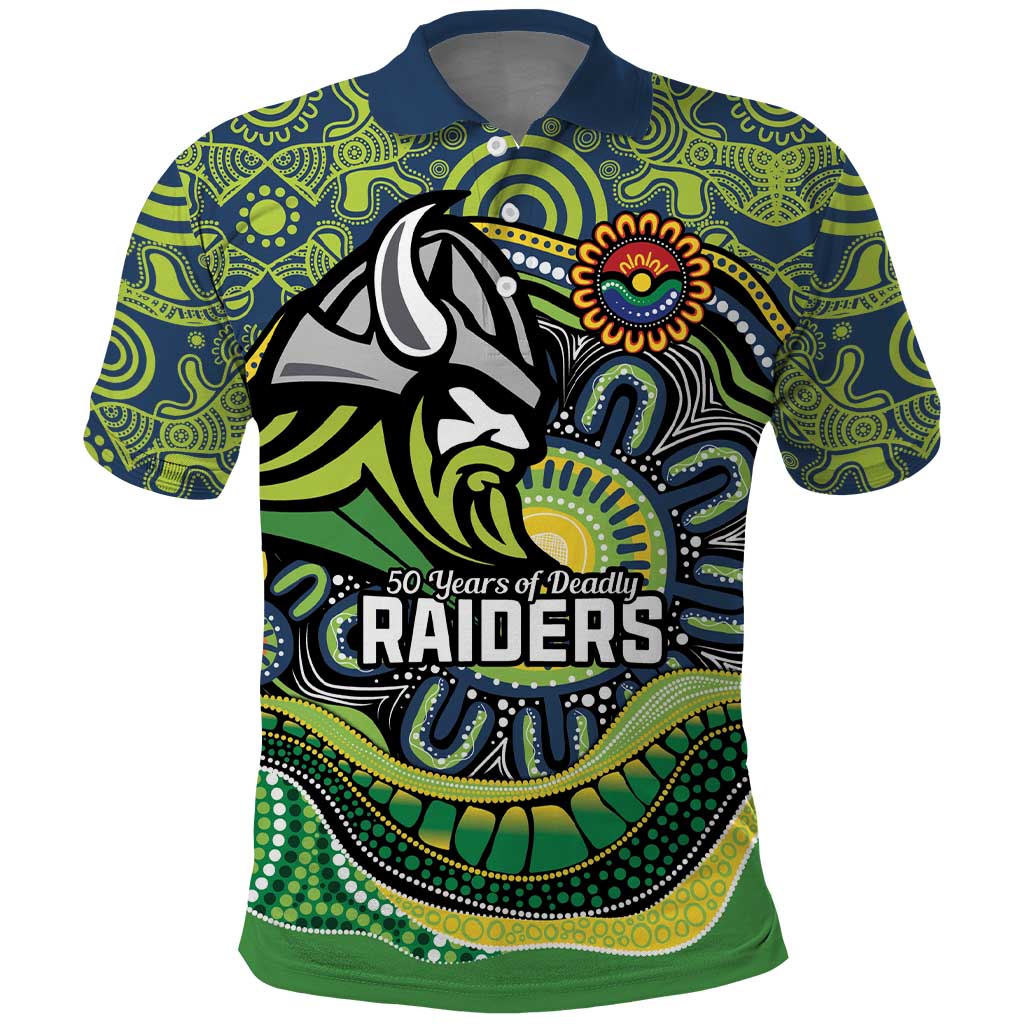 Custom Canberra Honouring First Nations Polo Shirt NAIDOC 2026 Deadly 50 Years