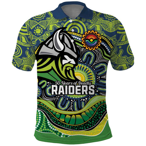 Custom Canberra Honouring First Nations Polo Shirt NAIDOC 2026 Deadly 50 Years