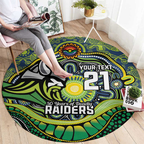 Custom Canberra Honouring First Nations Round Carpet NAIDOC 2026 Deadly 50 Years