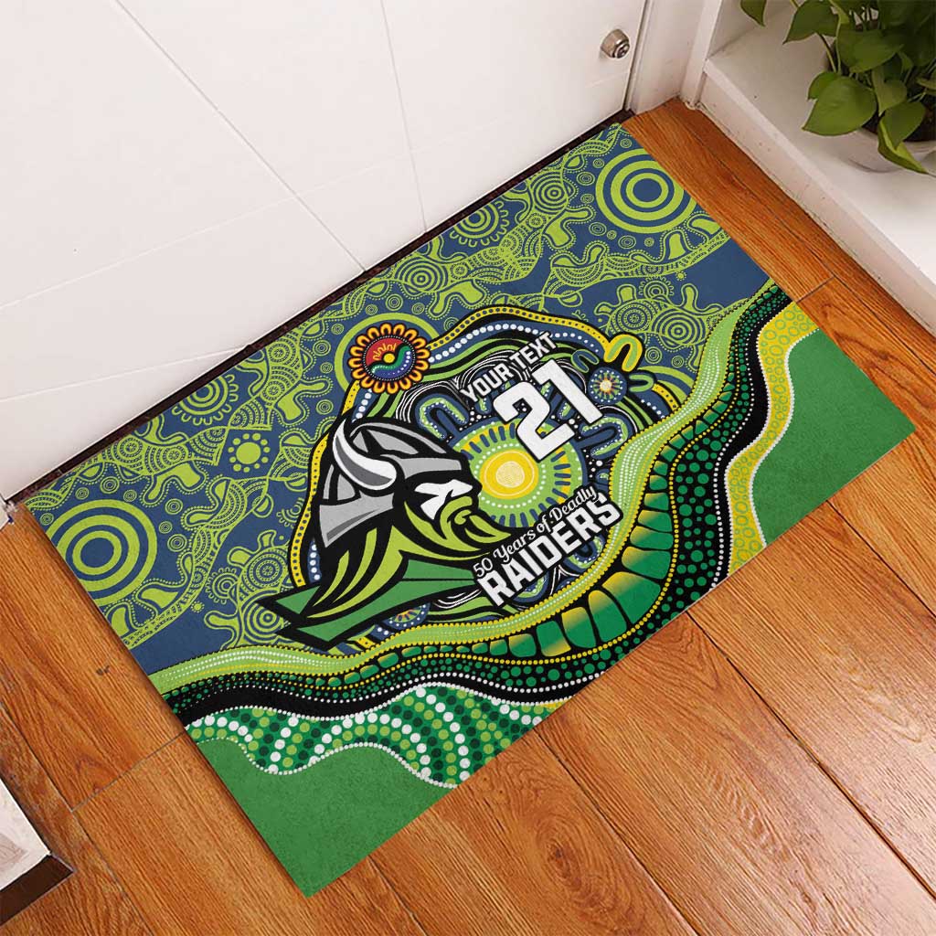Custom Canberra Honouring First Nations Rubber Doormat NAIDOC 2026 Deadly 50 Years