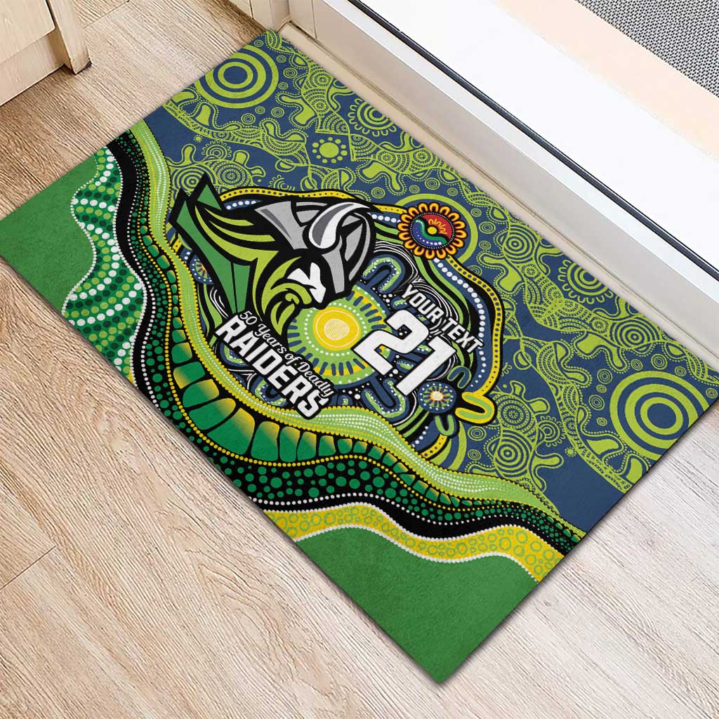 Custom Canberra Honouring First Nations Rubber Doormat NAIDOC 2026 Deadly 50 Years